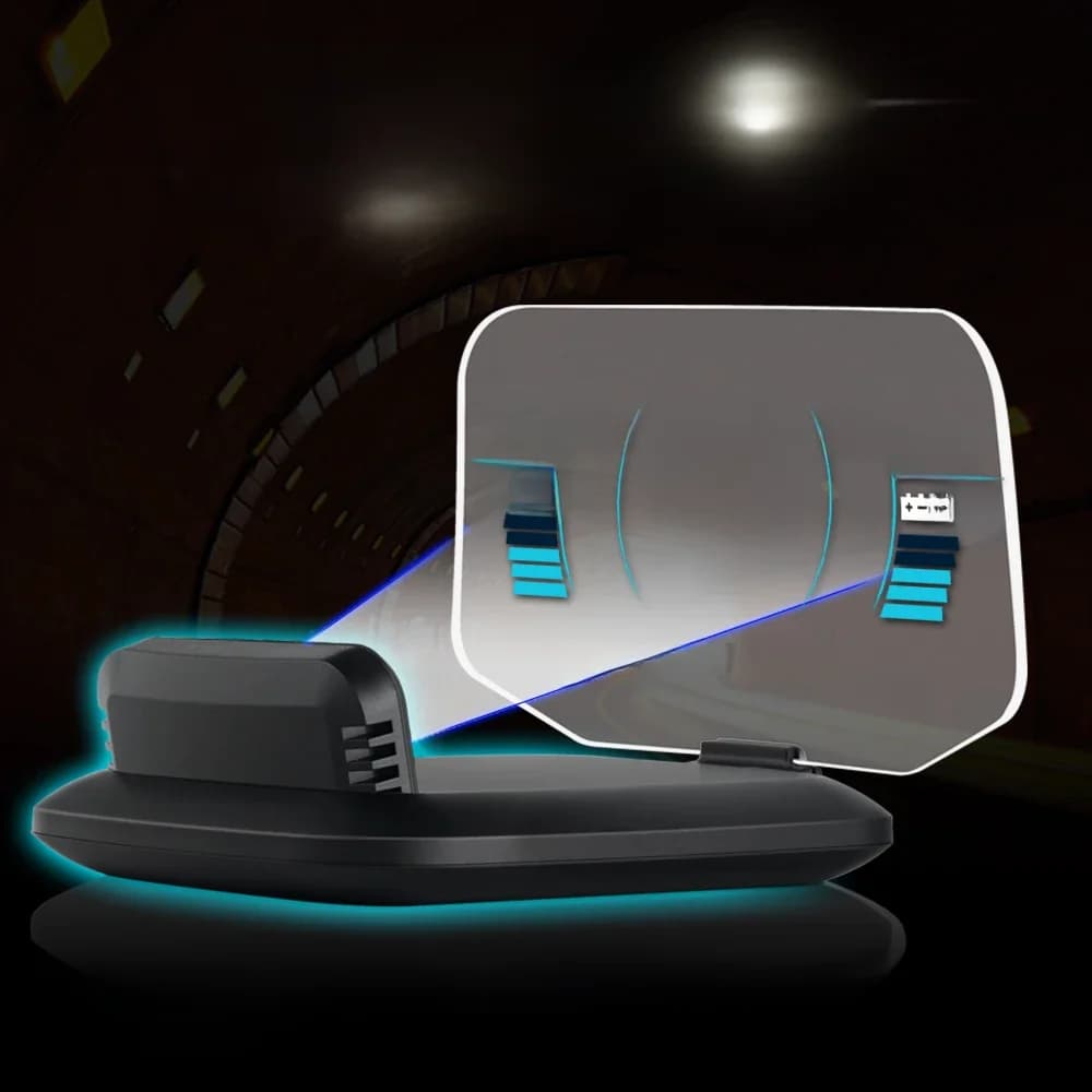 C1 Car Navigation Projection HUD Head-Up Display OBD2+GPS Car Projector Speedometer /Water Temperature /Voltage/RPM Alarm