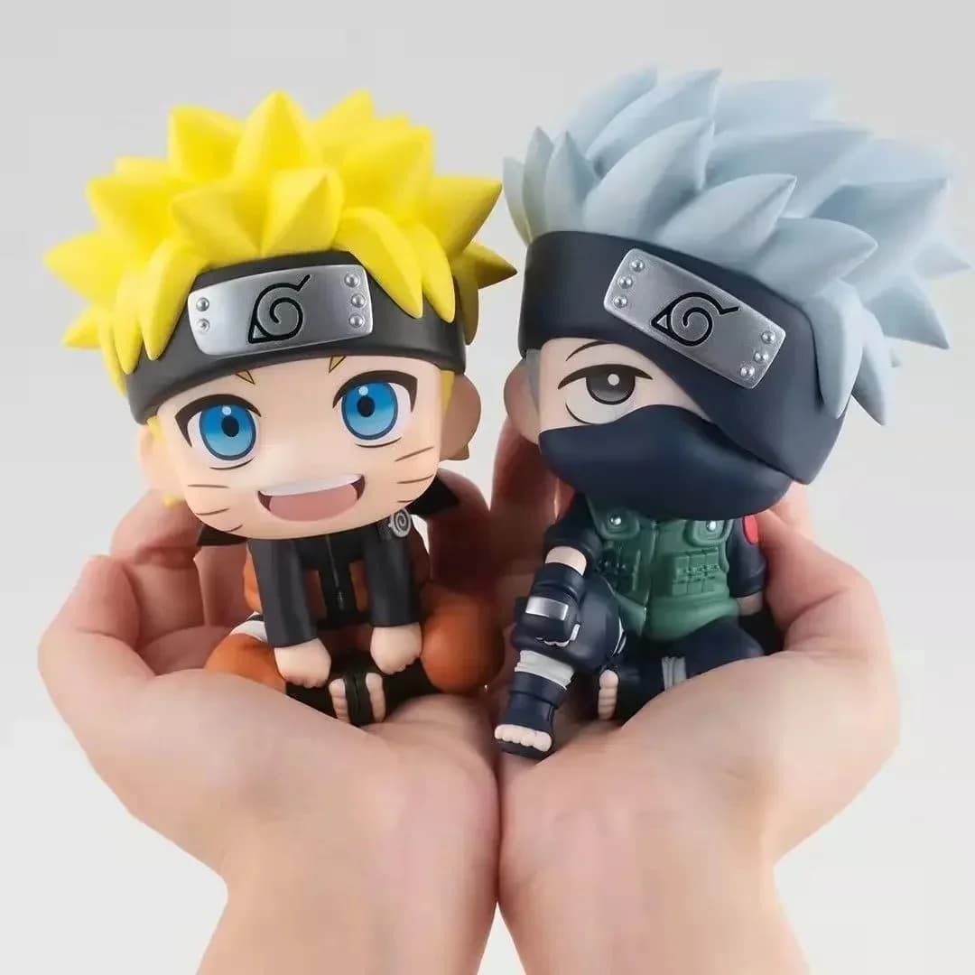 9cm Naruto Figures Anime Figure Uzumaki NARUTO Kakashi Action Figurine Q Version PVC Decoration Collection Boys Kid Toys