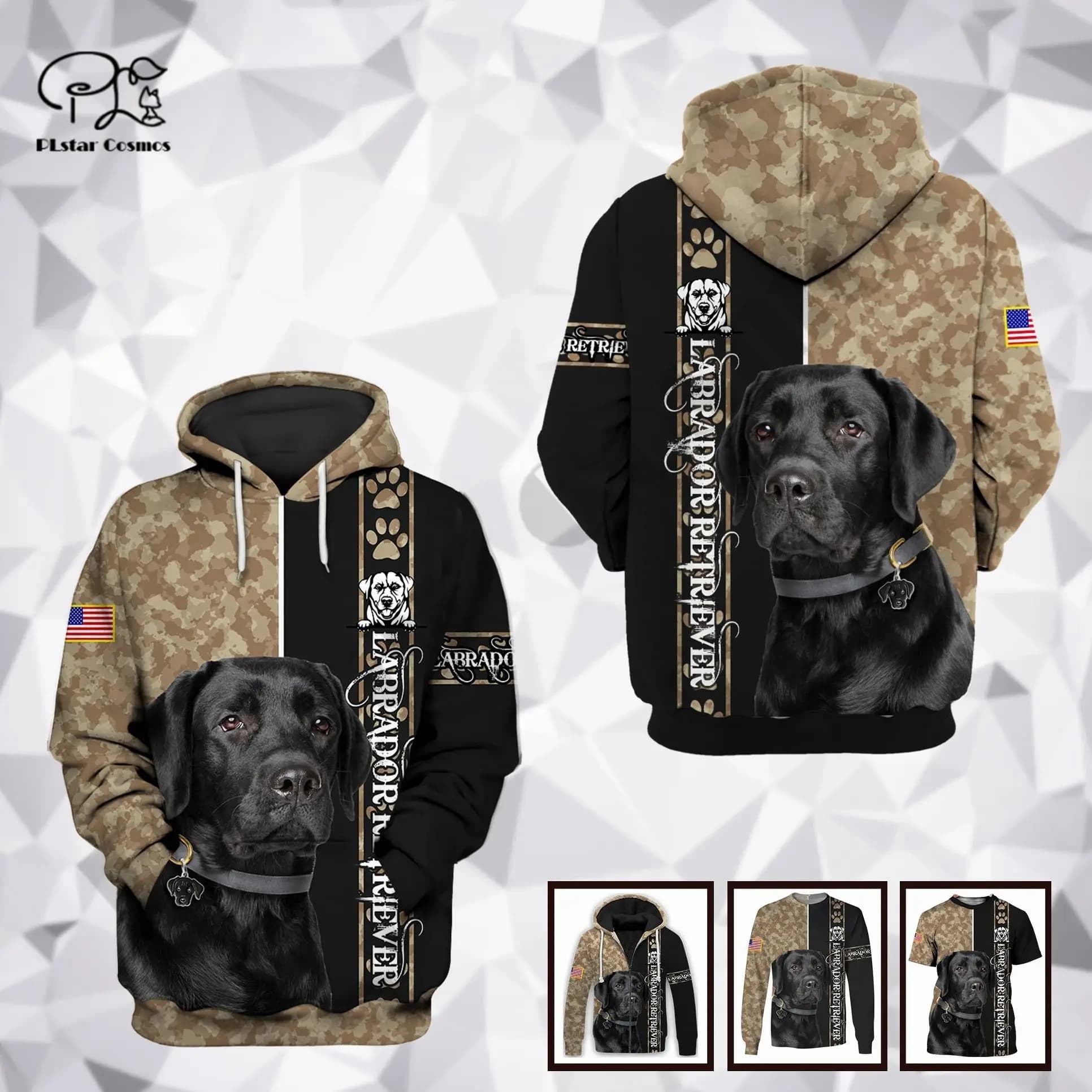 PLstar Cosmos 3Dprint Newest Labrador Dog Pet Harajuku Premium Streetwear Funny Unisex Unique Casual Hoodies/Sweatshirt/Zip -5