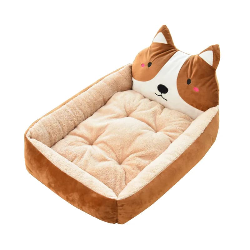 Winter Warm Puppy Cat Bed Sofa Washable Cartoon Pet Beds for Small Dogs Cats Yorkies Katten Kennels Pets Products Accessories