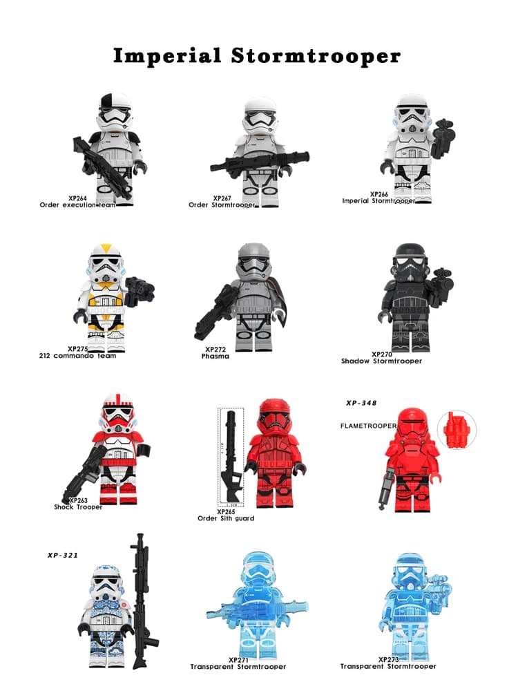 Building Blocks First Order Sith Snowtroopers Jet Scout Trooper Admiral Thrawn Tarkin Rex Jesse Figure Toys