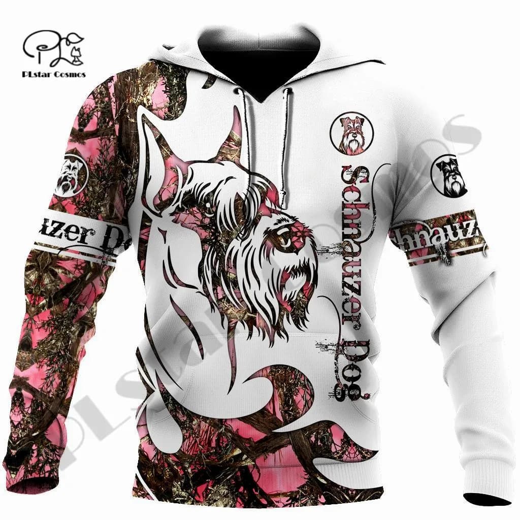 PLstar Cosmos 3Dprinted Newest Schnauzer Dog Harajuku Streetwear Unique Funny Unisex Casual Sport Hoodies/Sweatshirt/Zip Style-1