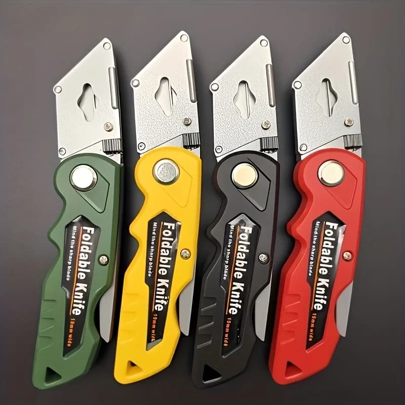 4pcs Multi-Functional Folding and Art Combo Set, Excludes Blades, Suitable For Daily Use
