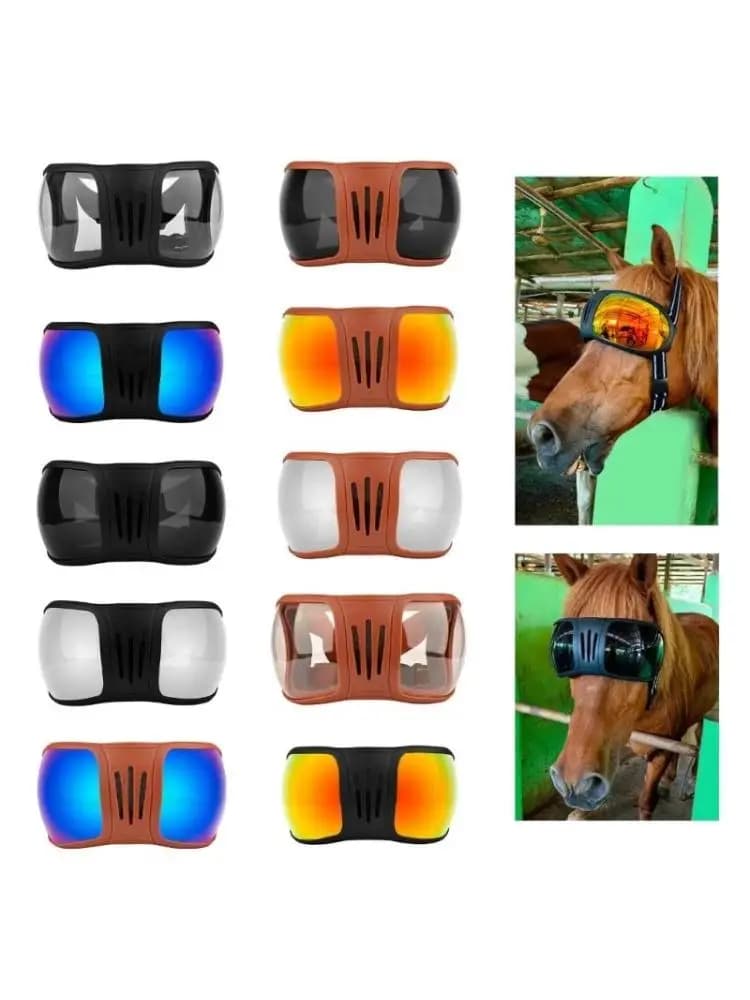 02DB Windproof Pet Horse Glasses for Snow Sports Horse Snow Eye Protections