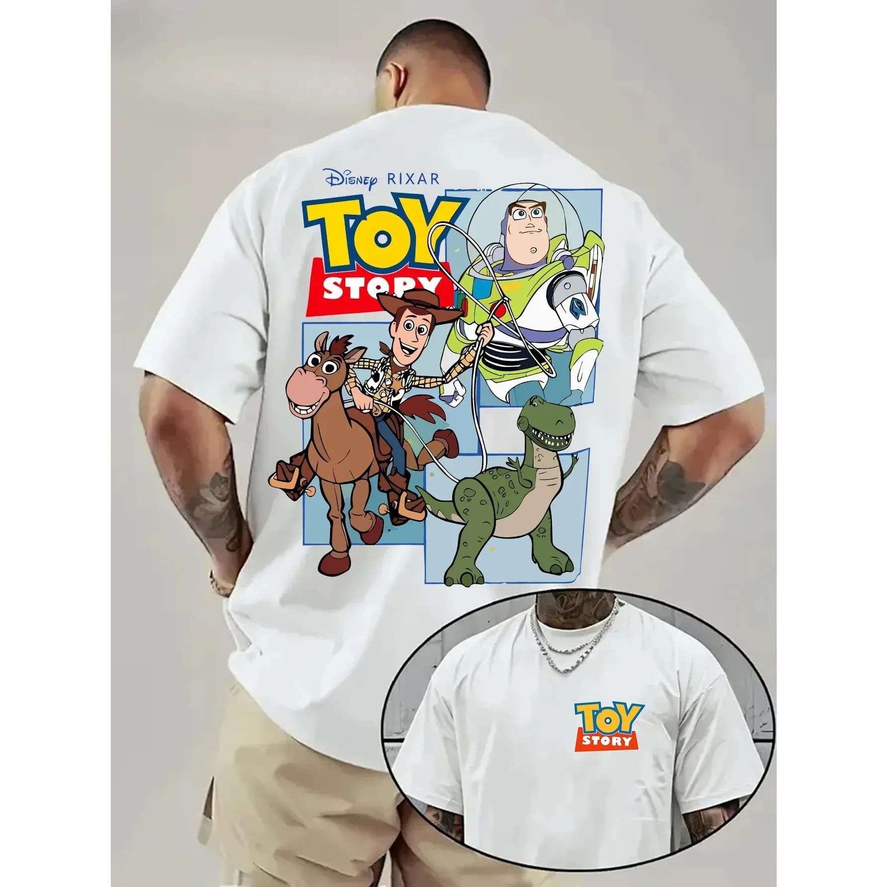 T-shirt En Coton Disney Toy Story, Décontracté, À La Mode, Style Tendance, Nouvelle Collection 2026
