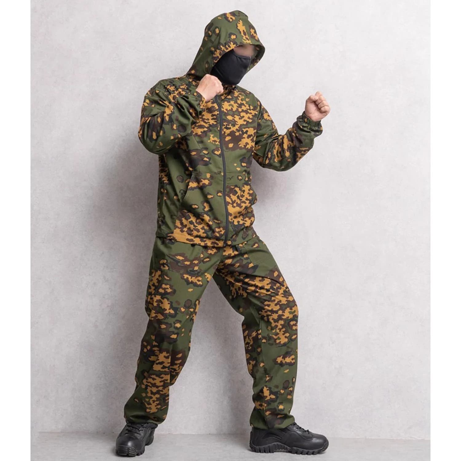 Russian military camouflage suit cover coat white flower small green man ruins German spot sunscreen jacket