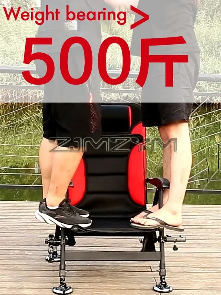 Fishing Chair Multi-Adjustable Folding Fishing Chair，Reclining European Fishing Chairs