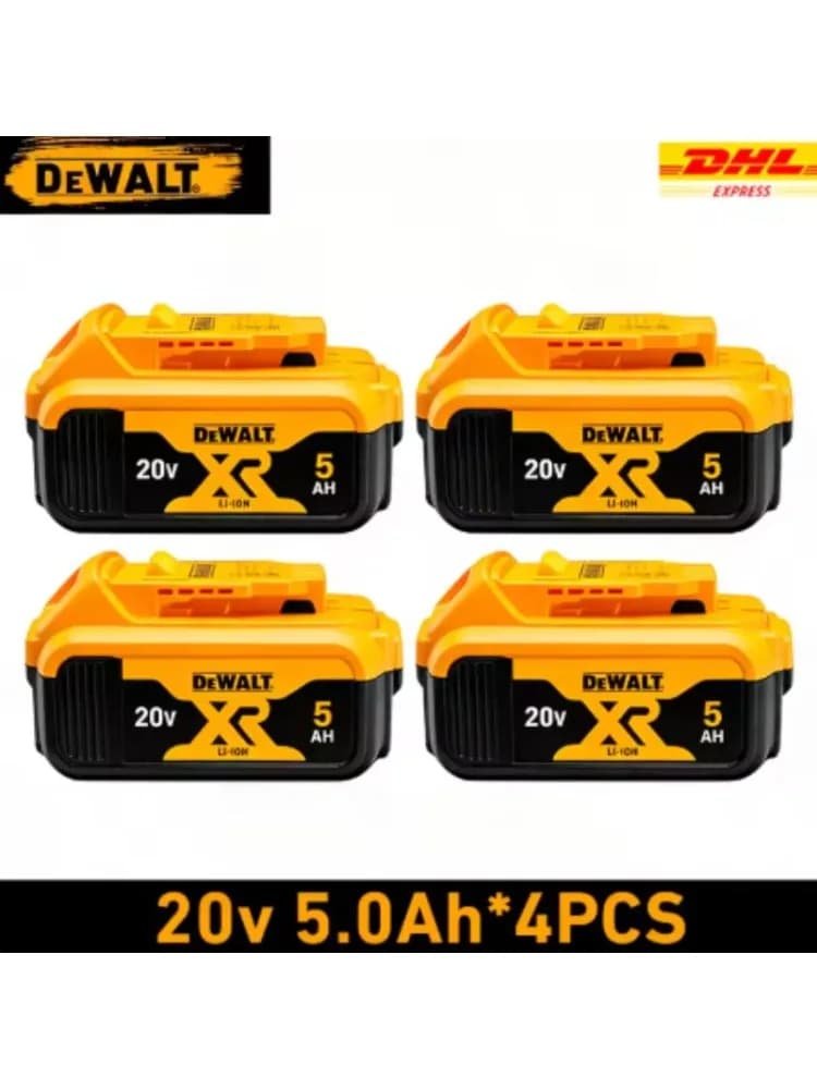 100% Original 20V 6.0Ah MAX Battery Power Tool Replacement For DeWalt DCB184 DCB181 DCB182 DCB200 20V 5A 6A 18Volt 20v Battery.