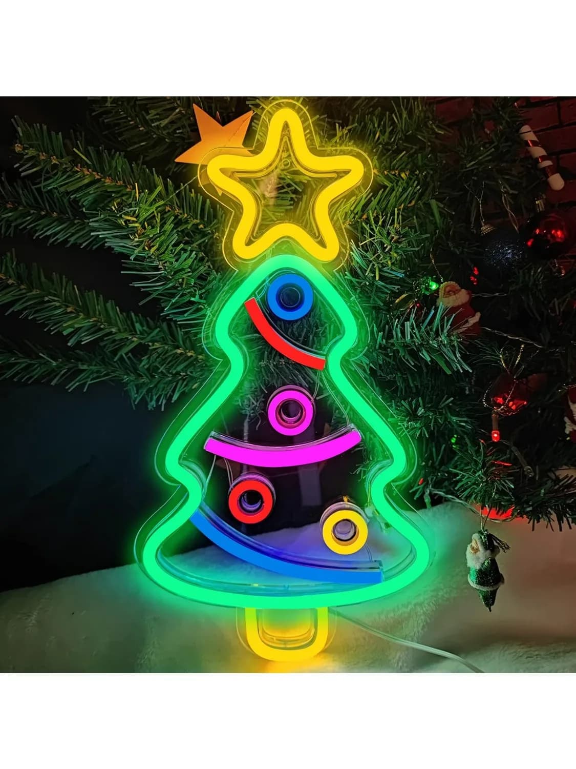 Christmas Tree Neon Sign Xmas Trees LED Neon Light for Bedroom Room Man Cave Birthday Bar Wedding Party Home Decoration Gift