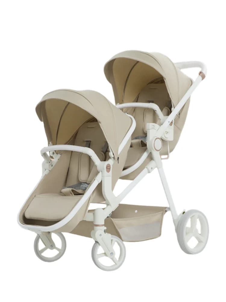 2026 newest twin baby stroller,poussette double baby stroller,good looking high quality twin baby stroller with newborn car seat