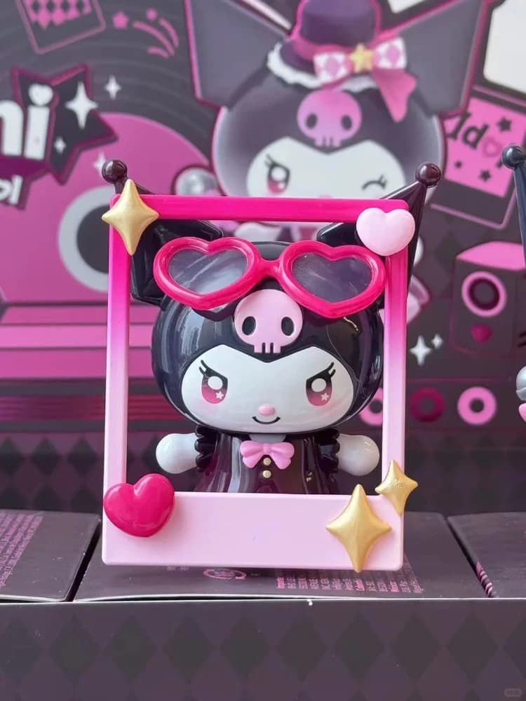 Sanrio Kuromi Sparkling Idol Series Blind Box Cute Anime Figure Mystery Box Kuromi Doll Collect Desktop Decor Surprise Gift Toys