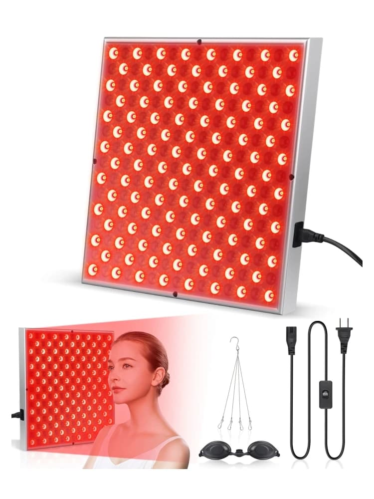 LED Red Light Therapy Panel Lamp for Facial Anti Aging Skin Care Beauty 225 LED Light Body Pain Relief Physical Therapy Tools