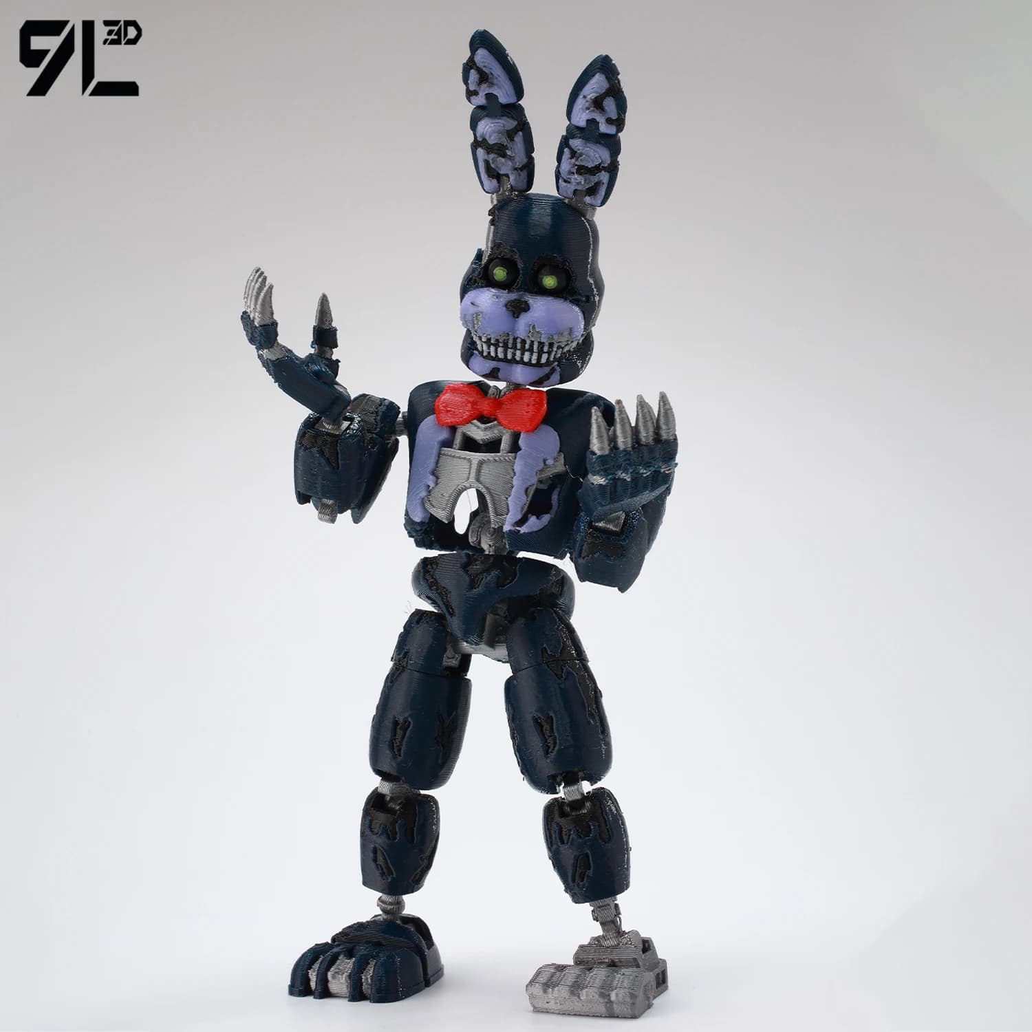 9L3D Printed Bonnie Nightmare Freddy Titan13 FNAFs Bear's Midnight Harem Five Nights Joint Movable Detachable Peripheral Boy Toy