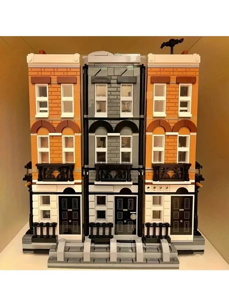 Magical Street View Grimmauld Place Hut Prop Bus Train Model Building Block Toys for Birthday Gifts