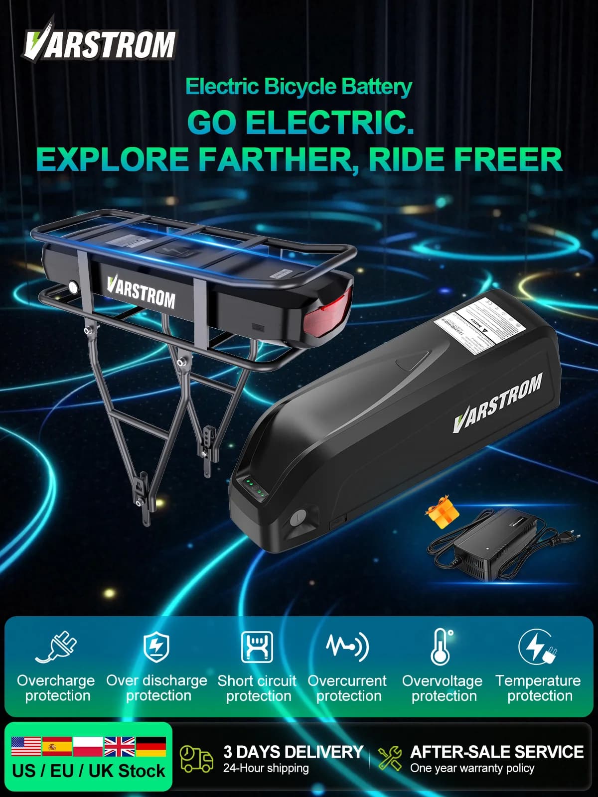 [3 Day Delivery] Hailong eBike Battery 48V 36V 52V 25Ah 30Ah 20Ah Original Electric Cycle Lithium Battery Pack 21700 18650 Cells