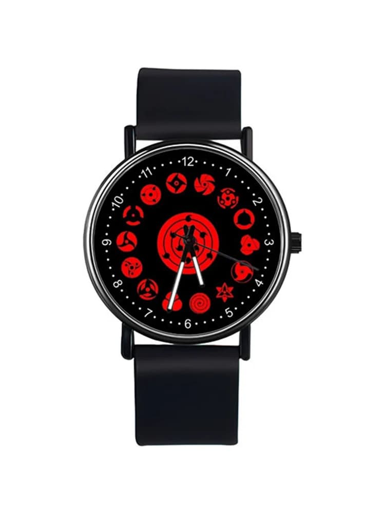 Naruto Student Watch Children's Electronic Watch Sharingan Luminous Watch Cartoon Uchiha Sasuke Uzumaki Naruto Holiday Gift