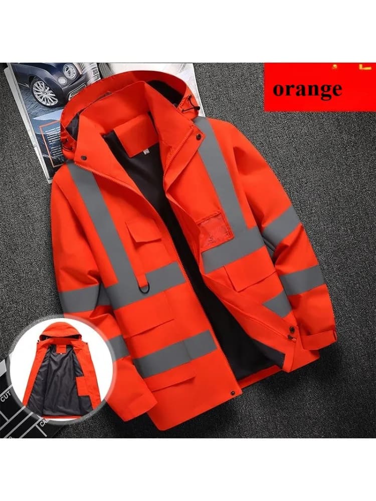 Men's workwear jacket construction clothing building clothing outdoor work clothes windproof waterproof  reflective strip