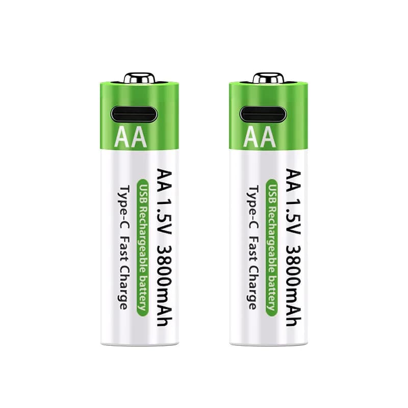 AA/AAA Rechargeable Battery 3000mAh/3800mAh Lithium Battery 1.5V Constant Voltage Fast Charging Type-C For Remote Mouse Toy Ect