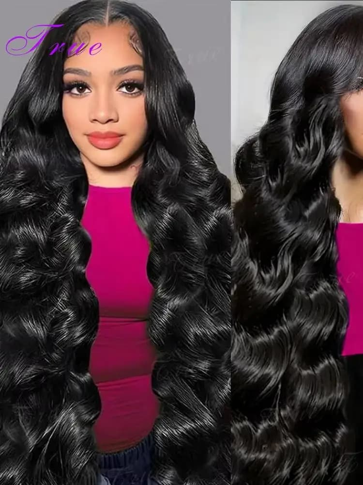 30 40 Inch Body Wave Lace Frontal Human Hair Wig 200 Density Wet And Wavy Human Hair Wig Brazilian 13x6 Hd Lace Front Pre Plucked Wigs For Women