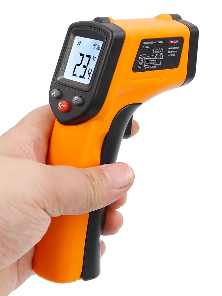 Infrared Thermometer Industrial High-Precision Temperature Gun Electronic Water and Oil Temperature Meter for Kitchen and Baking