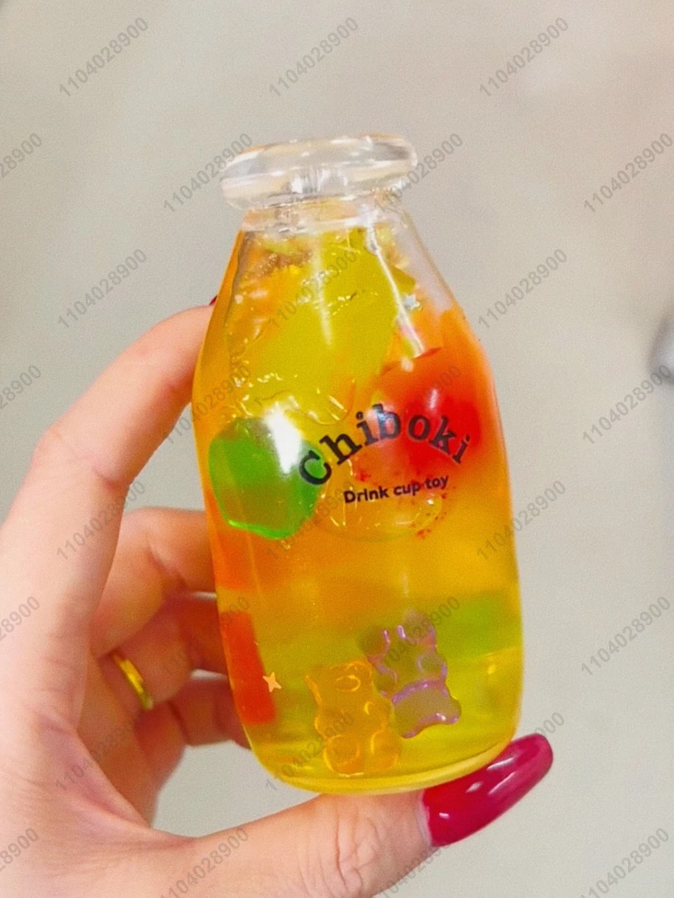 Juice Bottle Stress Ball Water Bottle Fidget Toy Boba Tea Squishy ASMR Anti Stress Funny Novelty Toy Toys For Children Gift
