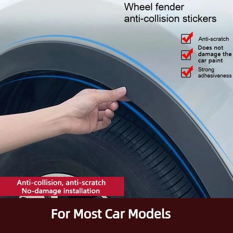 Car Wheel Arches Wing Expander Arch Eyebrow Anti-collision Strips Mudguard Anti-Scratch Protector Seal Strip For Most Car Models