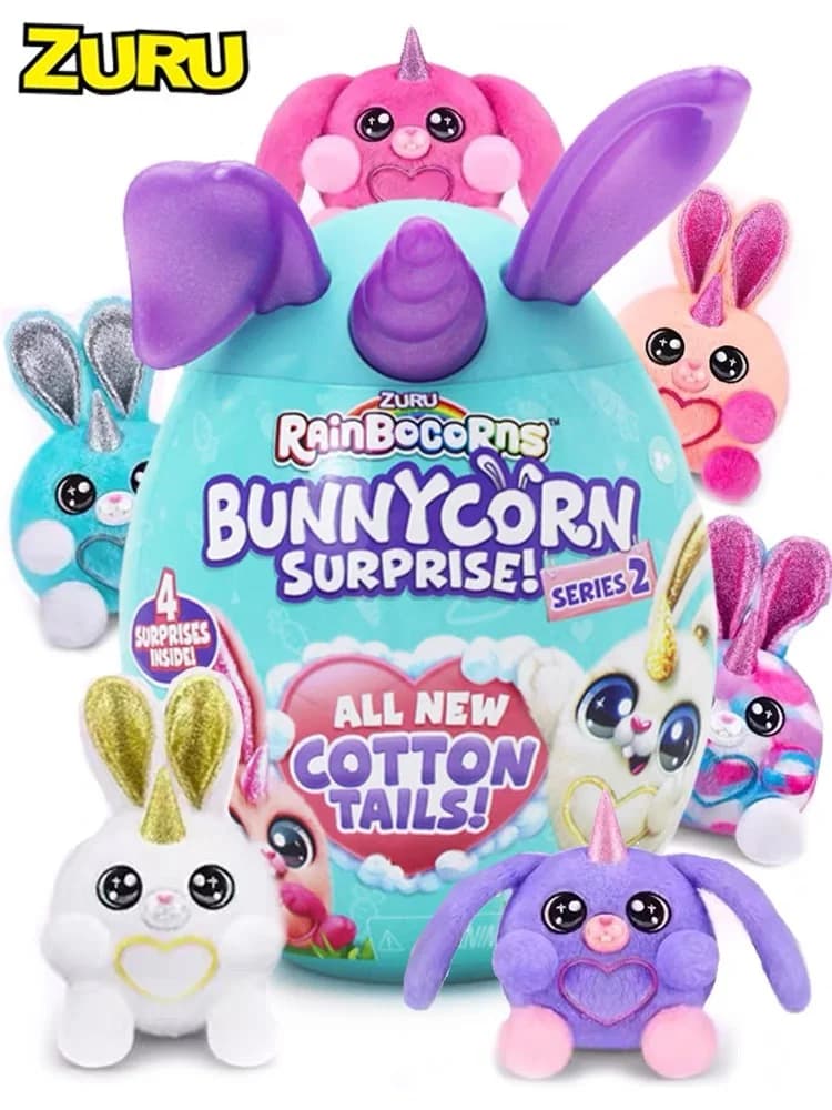 Zuru Rainbocorns Surprise Bunnycorn Surprise Mystery Zuru Plush Toys Mini Brands Toy Cute Gift for Cat Toys