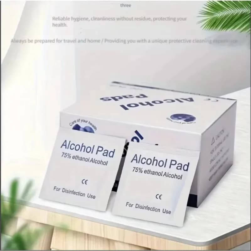 Disposable 75% Alcohol Wet Wipe Pads For Antiseptic Clean Skin Jewelry Cell Phone For Disinfection Use Tattoo Clean Tools