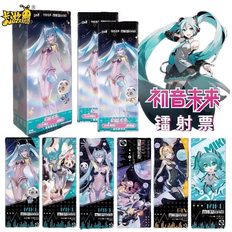 KAYOU Genuine Hatsune Miku Future Collection Laser Ticket Root Anime Peripheral Festival Collection Gift Card Original Box
