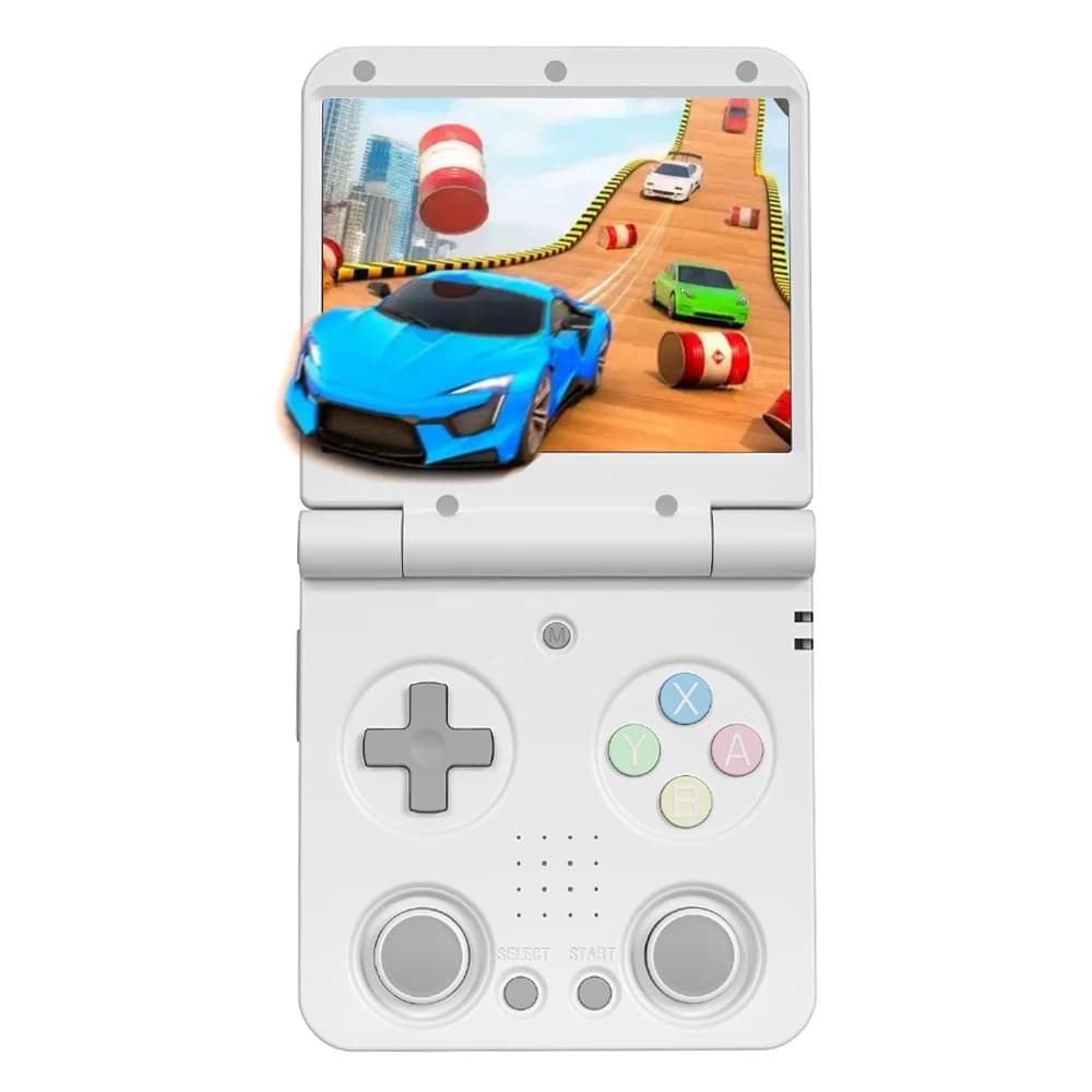 MIYOO Flip V2 Handheld Game Console 3.5''IPS Screen Retro Compact Portable Game Machine for On-the-Go Entertainment Players Gift