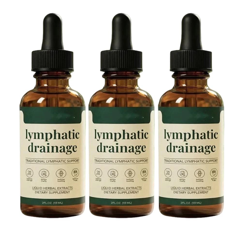 Lymphatic Drainage Drops Natural Herbal Lymph Support Liquid for Body Swelling Relief and Toxin Elimination 59ml 1/2/3pcs