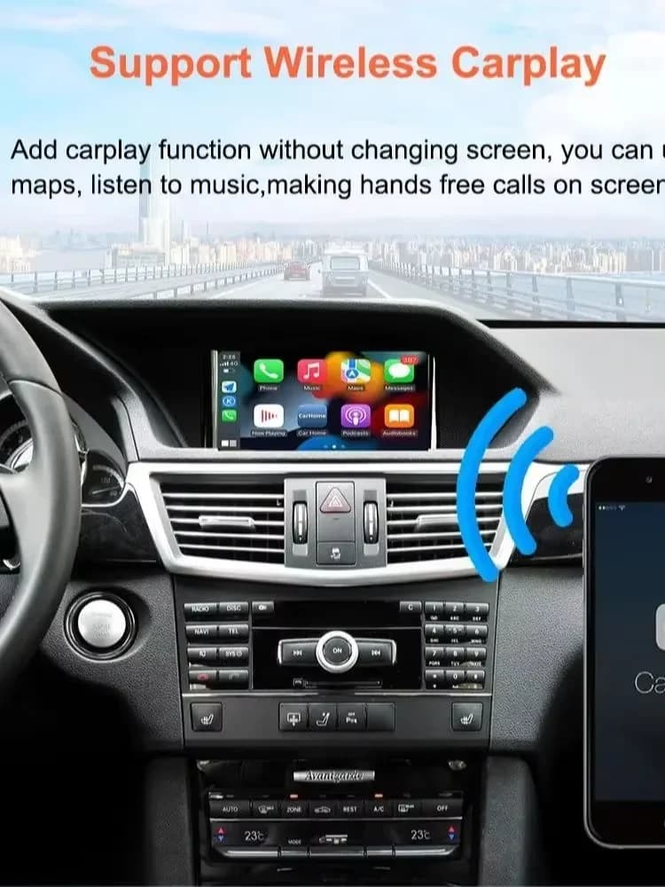 Wireless CarPlay Android Auto Module For Mercedes Benz GLK W207 W212 W204 SLS W218 NTG4.0 NTG4.5 NTG5.0 BT Mirror Link Aux Car D