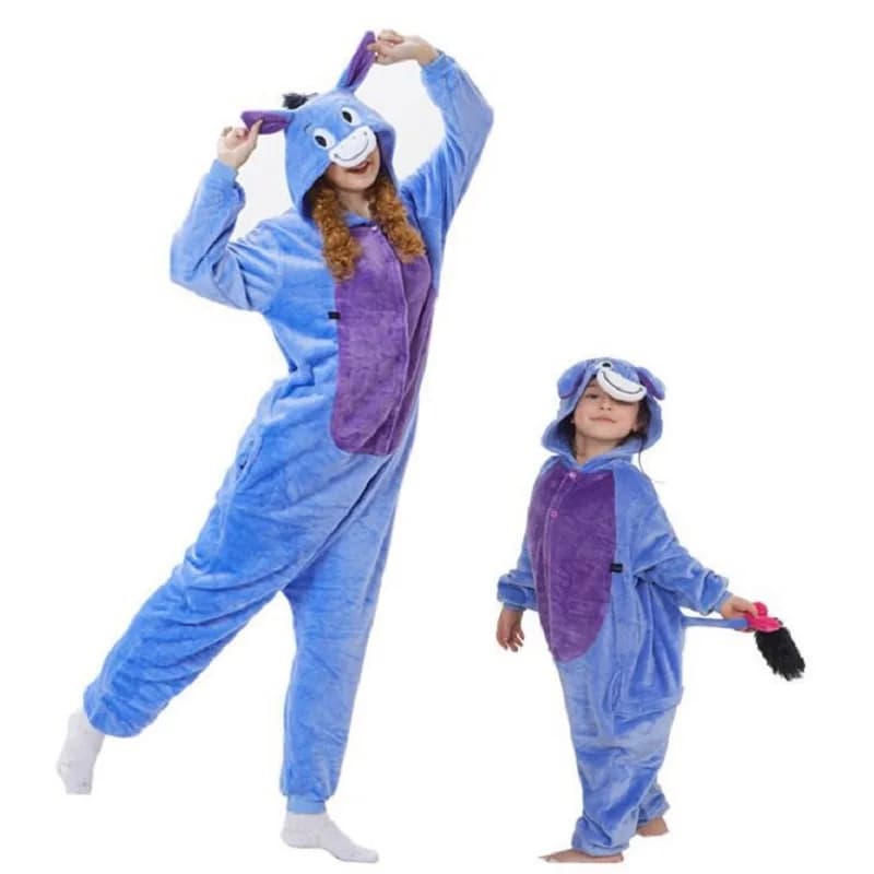 Unisex Children Clothing Donkey Animal Pajamas Cosplay Costumes kids clothes Boys Girls robe Flannel sleepwear Onesies Pyjama