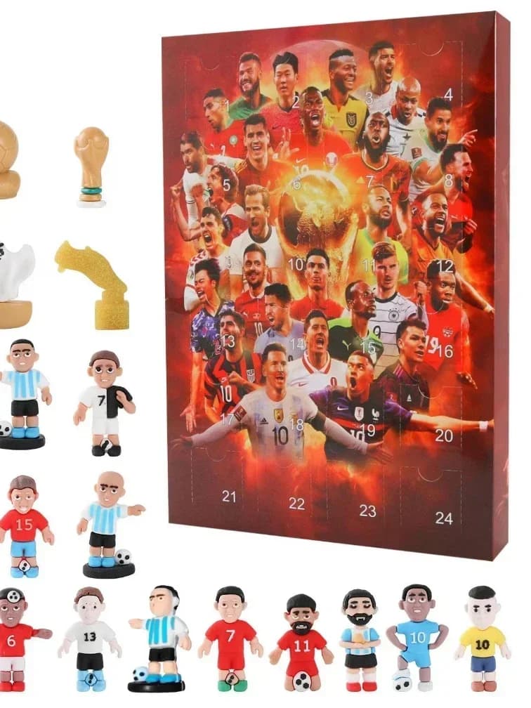 1/2/3PCS Soccer Advent Calendar 2024 Sports Christmas Advent Calendar Xmas Countdown Calendar Surprise Gifts for Soccer Fans