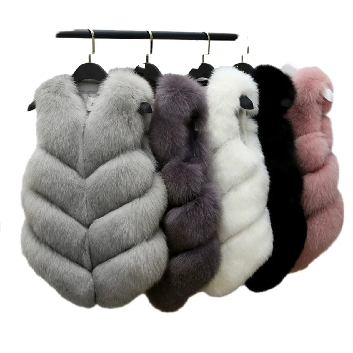 Sleeveless Jacket for Women Faux Fox Fur Vest Winter Fur Jacket Women Short Artificial Fur Coat Elegant Female Warm Vest 2025