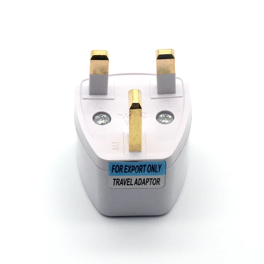 Universal UK British Plug Adapter USA Euro Europe US/AU/DE/EU to UK British alternating current standard Travel Wall AC Power