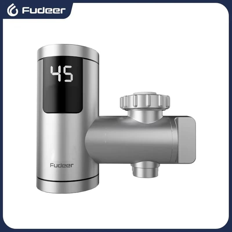 Fudeer Electric Water Heater Tap Instant Hot Water Faucet Heater Cold Heating Faucet Tankless Instantaneous Water Heater