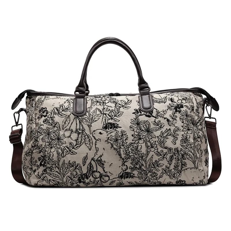 Sports Fitness Duffel Bag Women Gym Yoga Bags Outdoor Camping Hiking Climbing Handbag Lightweight Prints Luggage Retro Schoolbag