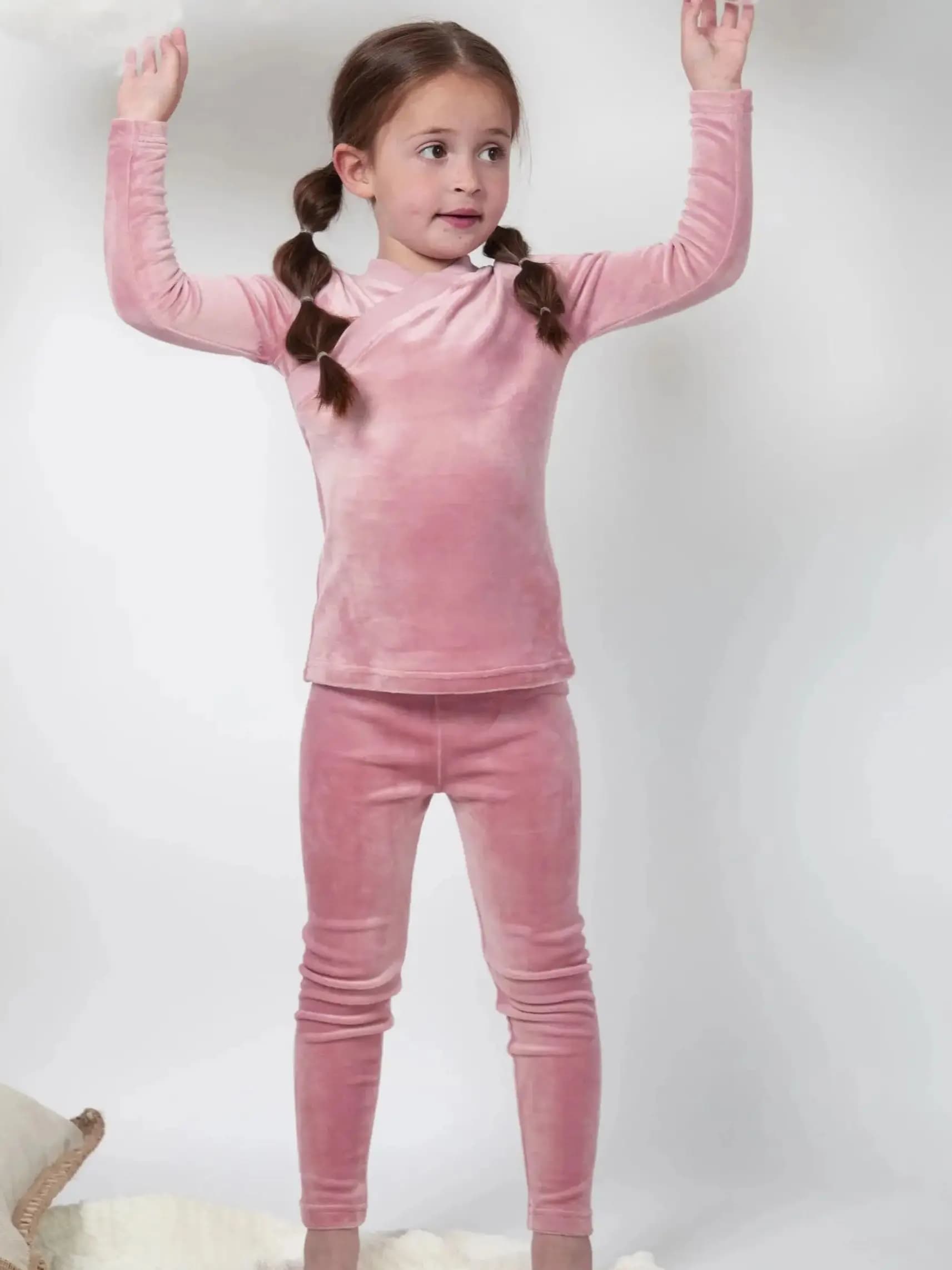 AS 2025 Autumn Soft Wrap Velvet pjs kids clothes baby footie teen nightgown