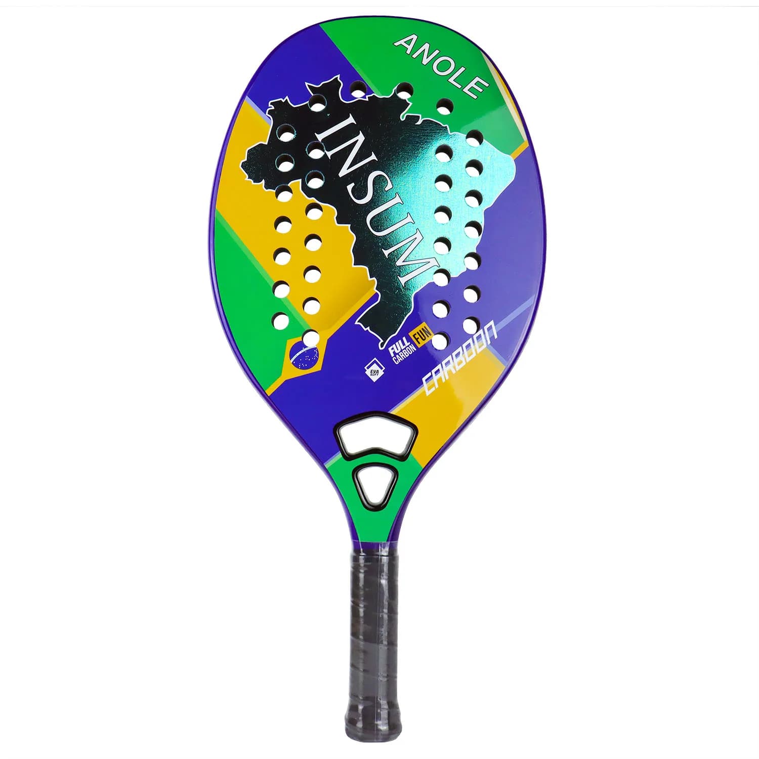 Racket Beach Tennis EVA Soft Full Carbon Fiber Sand Grit Surface for Men Women Beach Tennis Raquete