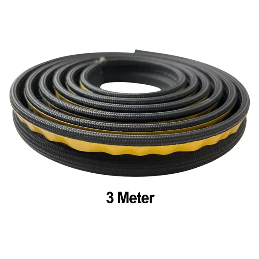 Self-Adhesive Stove Rope Door Seal Log Woodburner Stove Oven Fire Glue Sealing Cord Replacement Parts Black Gasket Tape