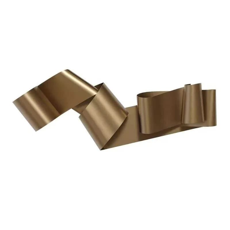 Light luxury gold and black metal wall hanging, living room entrance wall decoration, creative iron art ribbon sculpture ZY005CU
