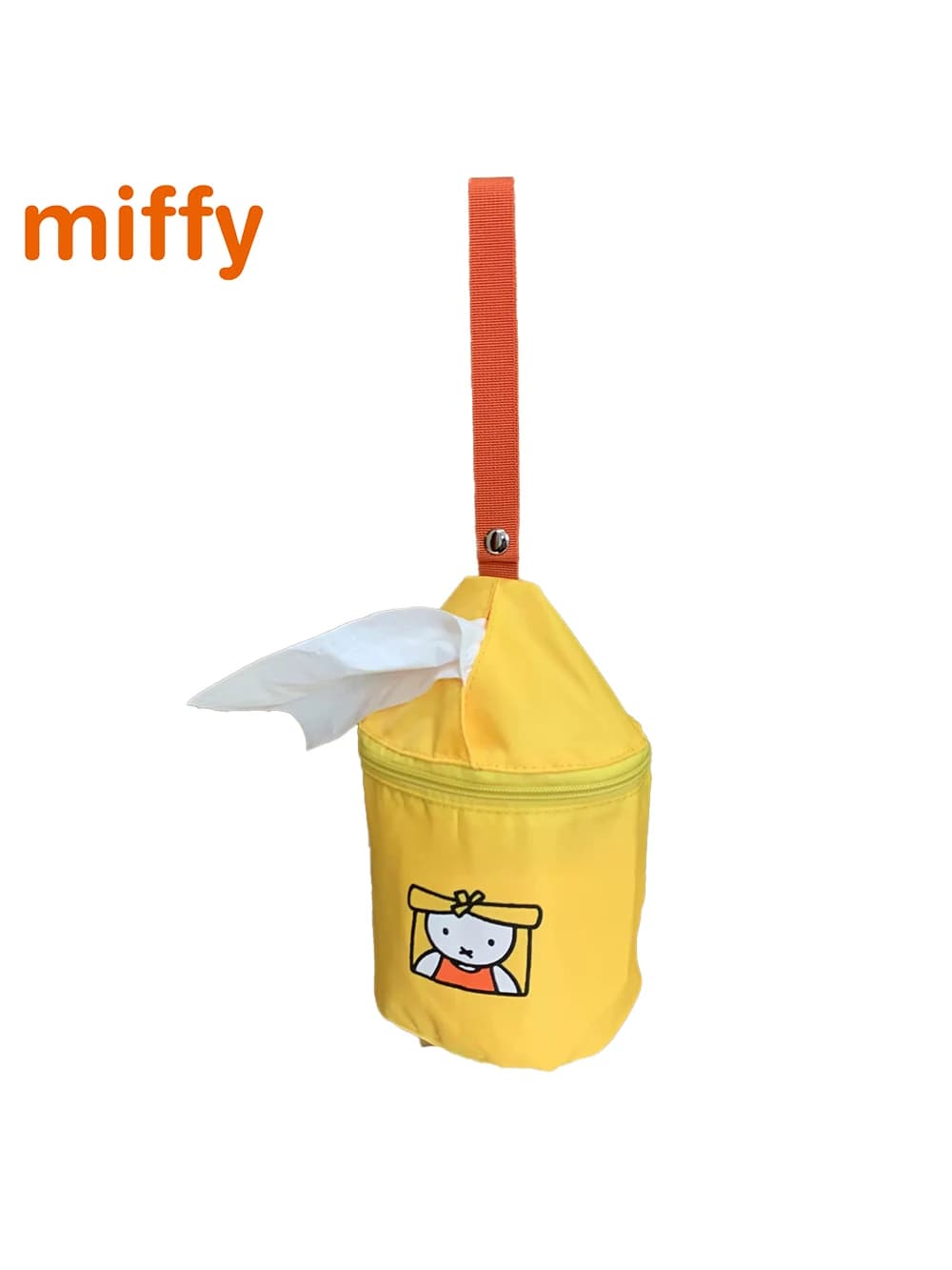 Kawaii Miffy Cute Tissue Storage Bag Cartoon Rabbit Multifunctional Portable Household In Vehicle Sundries Hanging Bag Girl Gift