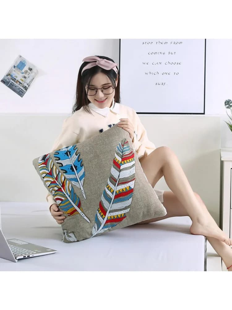 New fashionable and comfortable with sleeves lazy quilt pillow quilt, multi-functional two-in-one dual-purpose pillow quilt