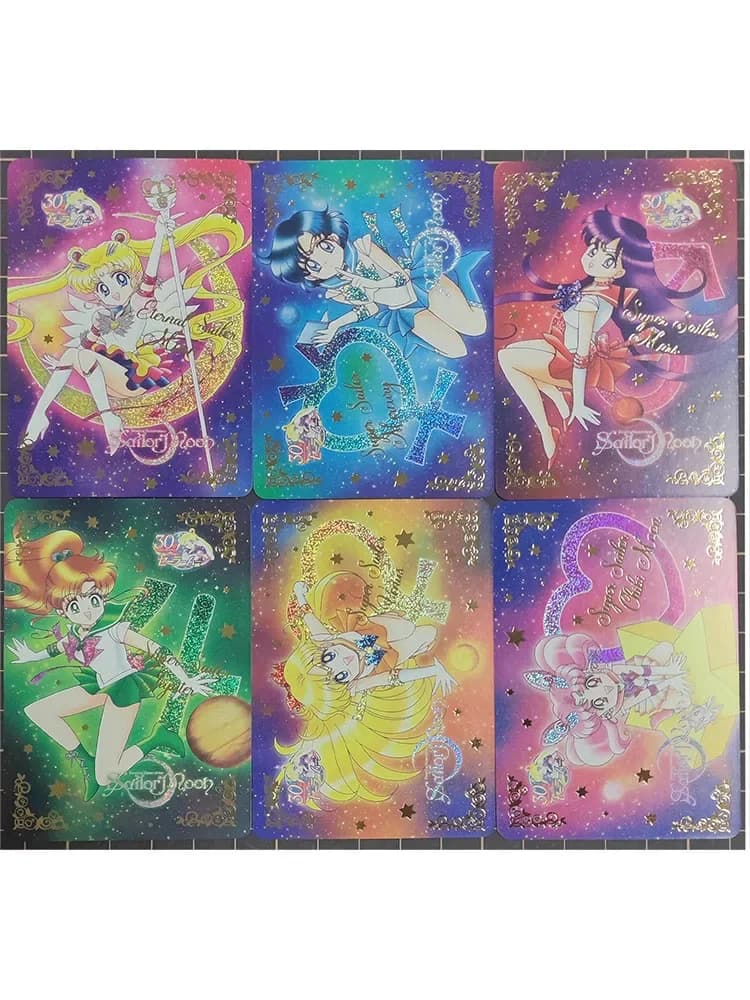 Anime Character DIY Collectible Card Noto Mamiko Sakura Uesugi Raiha Laser Flash Card Boy Play Toys Christmas Birthday Gifts