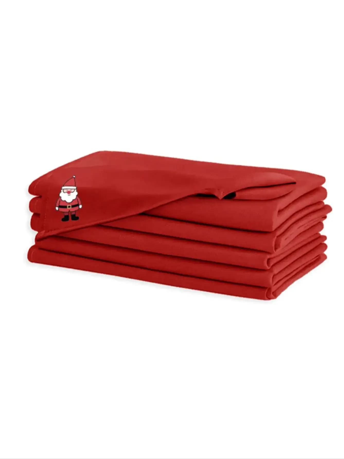 Christmas Style solid Colored Napkins, Durable Polyester Thick Placemats, Reusable for Kitchen, Dining, Wedding Decoration