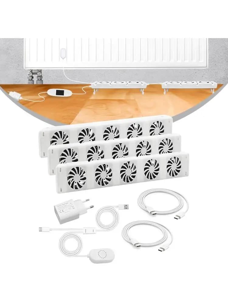 For Home Heating Radiator Fan Energy-efficient Fan Heater Airflow 50CFM 85m h ROHS Certification CE Certification