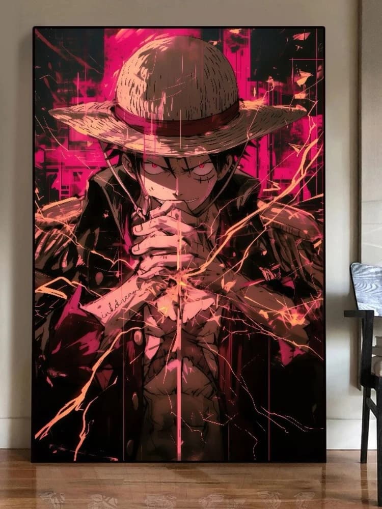 Famous Japan Classic Anime One Piece Unframed Canvas Print Poster for Living Home Home Decor Cartoon Wall Art Picture Painting