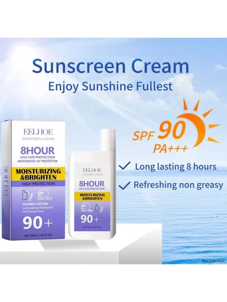 Sunscreen Cream Spf 90+ UV Protective Sunburn Repair Cream Sun Block Isolation Cream Moisturizing Oil-Control Skin Care Products