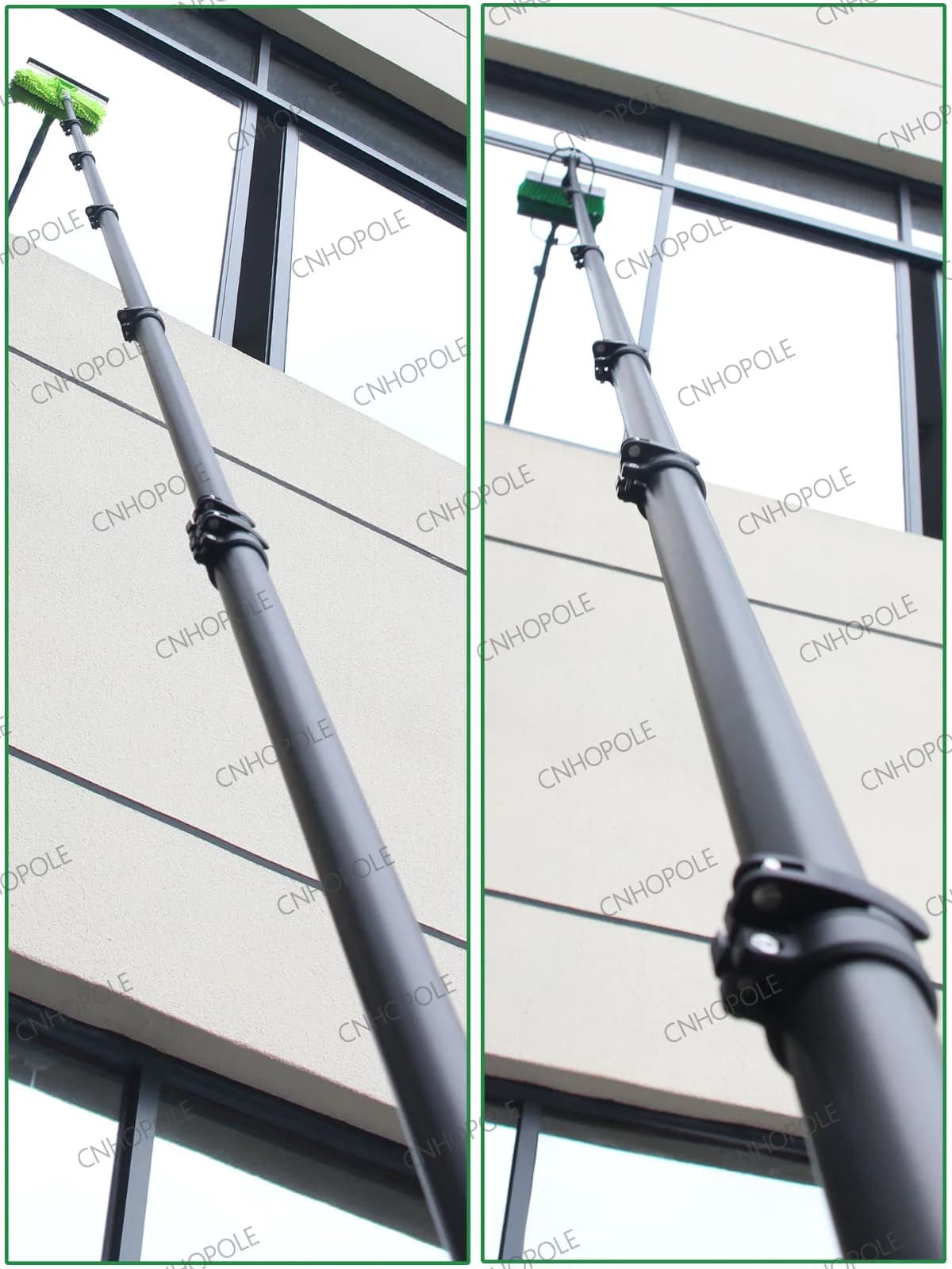 30/36/42ft Carbon Fiber Water Fed Pole Window Cleaning Brush System 9/10.8/12.8m Telescopic High Solar Panel Washing Kit